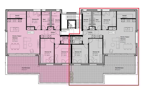 Moderne 1.5 Zimmer-Attikawohnung im ländlichen Stadtteil von Thun 4