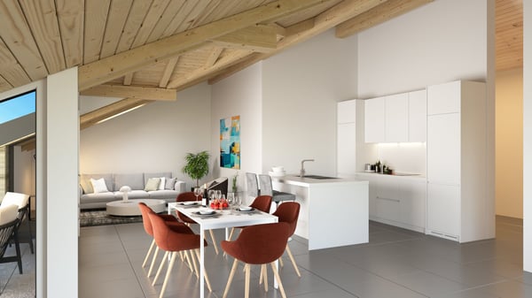 Wohnen in Amsoldingen: Moderne Neubau 4.5-Zimmerwohnung im Dachgeschoss 3