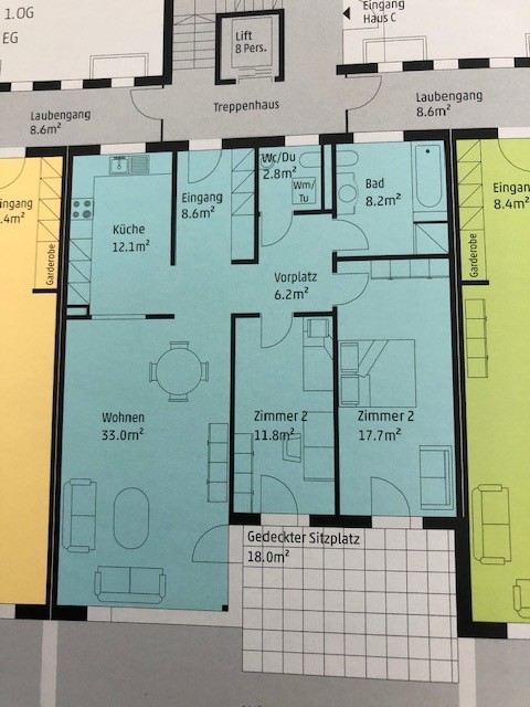 Neuwertige 1.5 Zimmerwohnung mit Eigentumsstandard zu vermieten 2