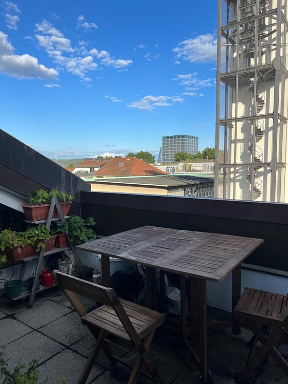 grosszügige 1.5 Zimmer Altbauwohnung im Dachgeschoss mit Dachterrasse 14