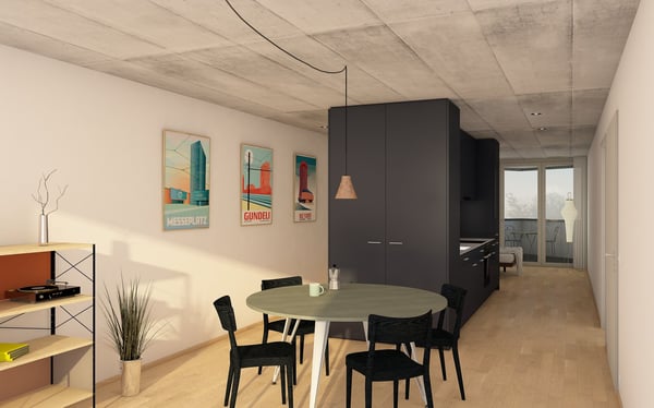Urbane Loft-Wohnungen mit 20m2 Balkon in Erstvermietung an zentraler Lage 1