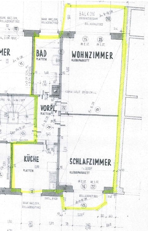 Gemütliche 2-Zimmer-Wohnung mit 2 Balkone in Basel 8