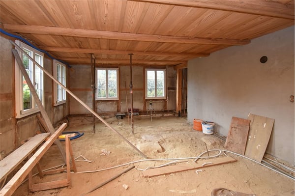 Stattliches Bauernhaus - 3 Wohnungen, grosser Oekonomieteil; Baulandreserve. 7