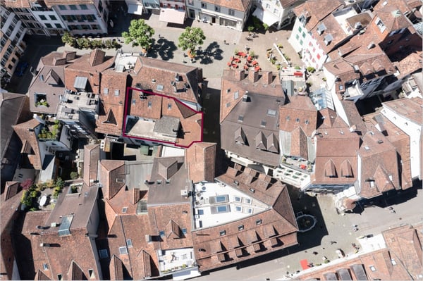 Altstadtliegenschaft mit Bäckerei und Maisonette-Wohnung inkl. Dachterrasse 1
