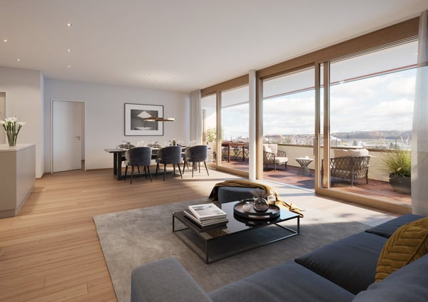 Letzte Süd-Wohnung mit top Aussicht im «chantier» – stilvoll, hochwertig & verkehrsgünstig 2