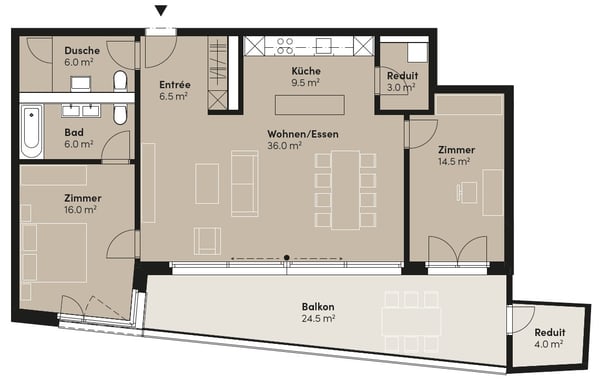 Letzte Süd-Wohnung mit top Aussicht im «chantier» – stilvoll, hochwertig & verkehrsgünstig 3