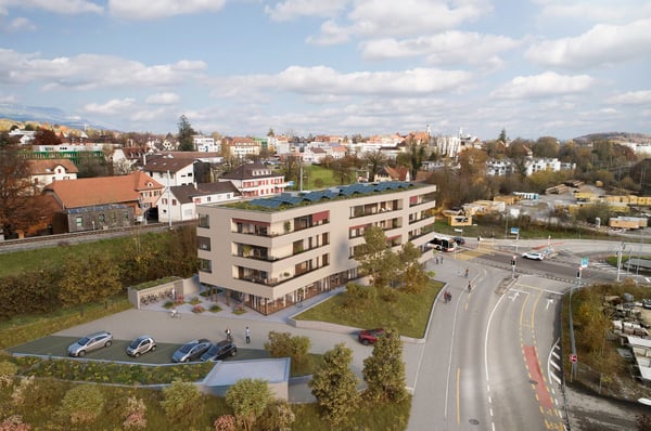 Letzte 1.5-Z.-Wohnungen im verkehrsgünstigen & hochwertigen Neubau «chantier» 4