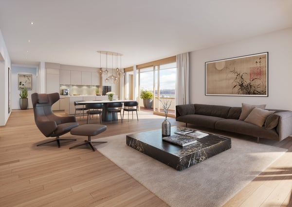 Letzte 1.5-Z.-Wohnungen im verkehrsgünstigen & hochwertigen Neubau «chantier» 3