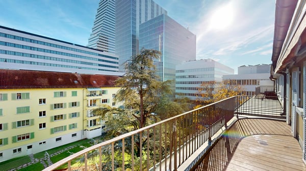 Mod. 1.5 Zi. Maisonette-Wohnung mit Balkon & dir. Liftzugang, in begehrtem Baumgartner-Haus 2