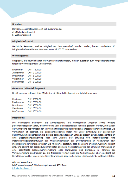 Grosszügige 2-Zimmer Genossenschaftswohnung mit grossem Balkon 8