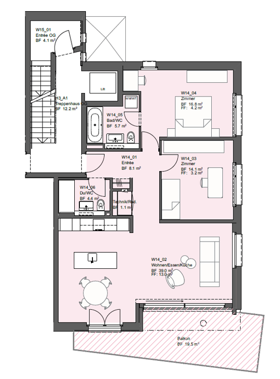 NEUBAU: 3.5 Zimmer-Genossenschaftswohnung im grünen Bubendorf! 11
