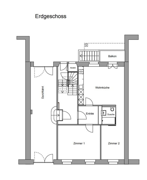 Charmante und gemütliche 2-Zimmer-Altbauwohnung mit Balkon 2