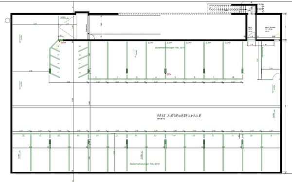 Einstellhallenplatze zu vermieten - frisch saniert! E-Mobilität auf Wunsch realisierbar. 5