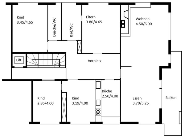 grosszügige Wohnung auf dem Bruderholz 11