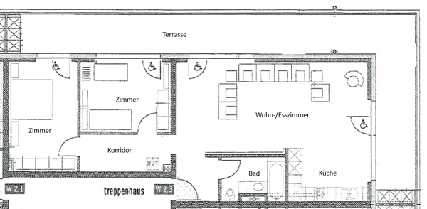 Moderne Dachwohnung mit Terrasse 9