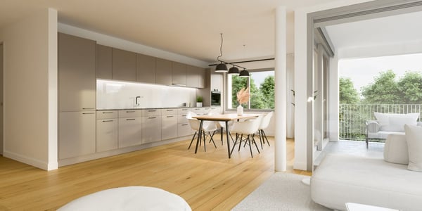 Moderne 2.5-Zimmer-Neubau-Wohnung in ruhiger Lage in Thürnen 2