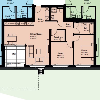 Moderne 2.5-Zimmer-Neubau-Wohnung in ruhiger Lage in Thürnen 5