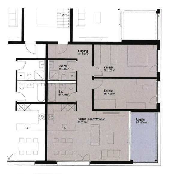 Grosszügige 3.5-Zimmerwohnung an zentraler Lage 9