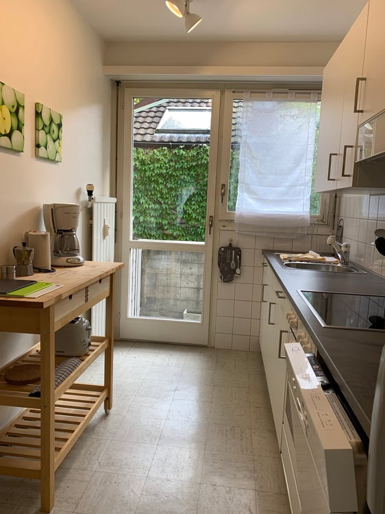 Spacious apartment with unique layout, private garden near historic Spalentor 4