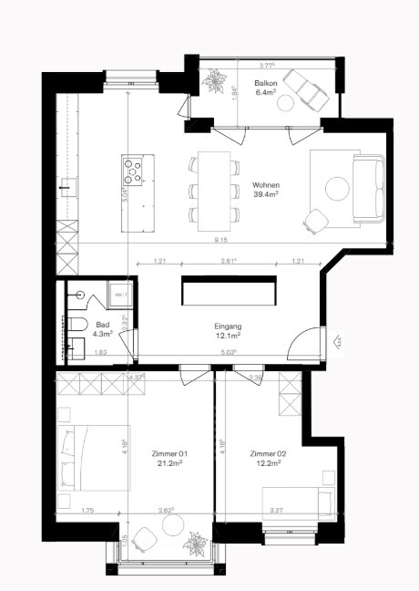 RAFFINIERTE ARCHITEKTUR, QUALITÄT UND ZEITLOSE ELEGANZ 8