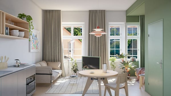 Wohnen direkt am Rhein (St. Alban-Tal) 1