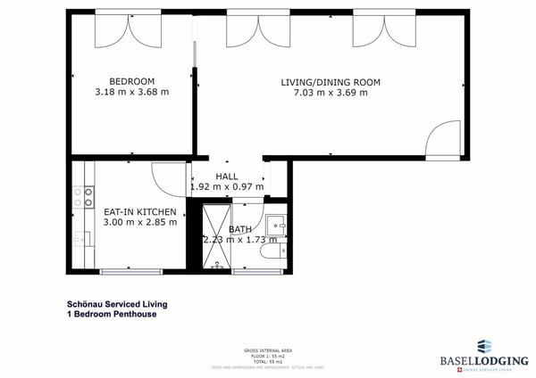 Unique Serviced Living @ Messe Basel Penthouse 13
