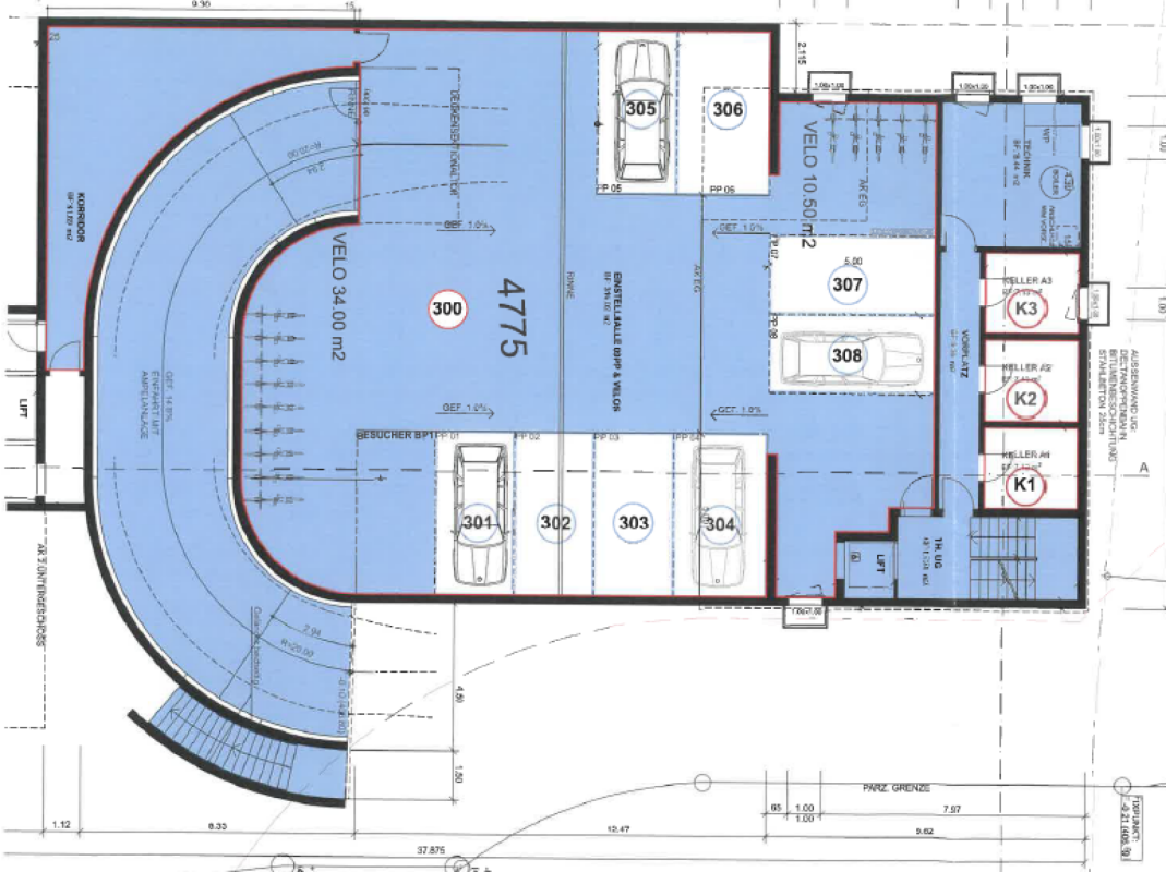 Neubau-Wohnung im 1. OG (w2), Balkon, Lift, Keller und 1 AEHP
