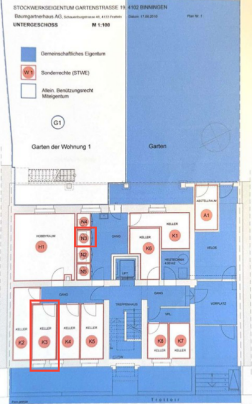 Gepflegte 3.5-Zimmerwohnung in Binningen mit Lift, 12 m² Balkon und eigenem Waschturm