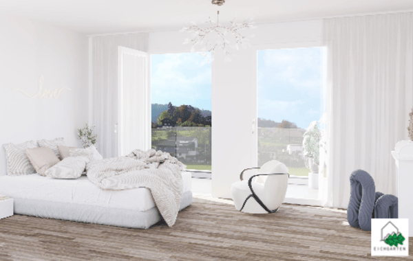 Neuwertiges Doppel-Einfamilienhaus (F1) mit 2 Nasszellen, 2 Parkplätzen, Garten und Sitzplatz 15