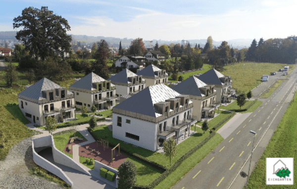 Neuwertiges Doppel-Einfamilienhaus (F1) mit 2 Nasszellen, 2 Parkplätzen, Garten und Sitzplatz 10