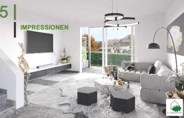 Neuwertiges Doppel-Einfamilienhaus (F1) mit 2 Nasszellen, 2 Parkplätzen, Garten und Sitzplatz 12