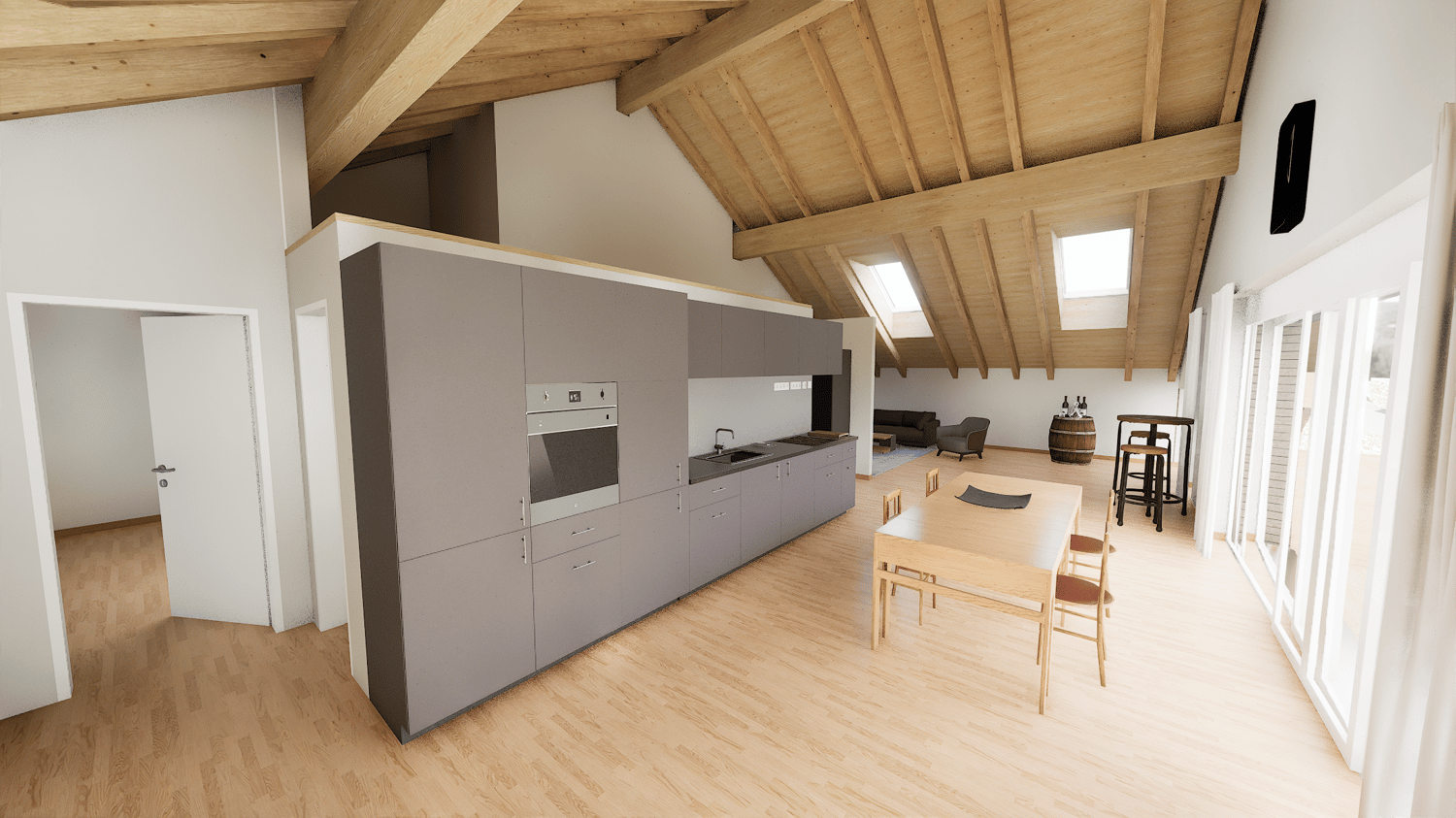 Bild Traumhafte 5.5-Zimmer-Dachwohnung in Mühlethurnen