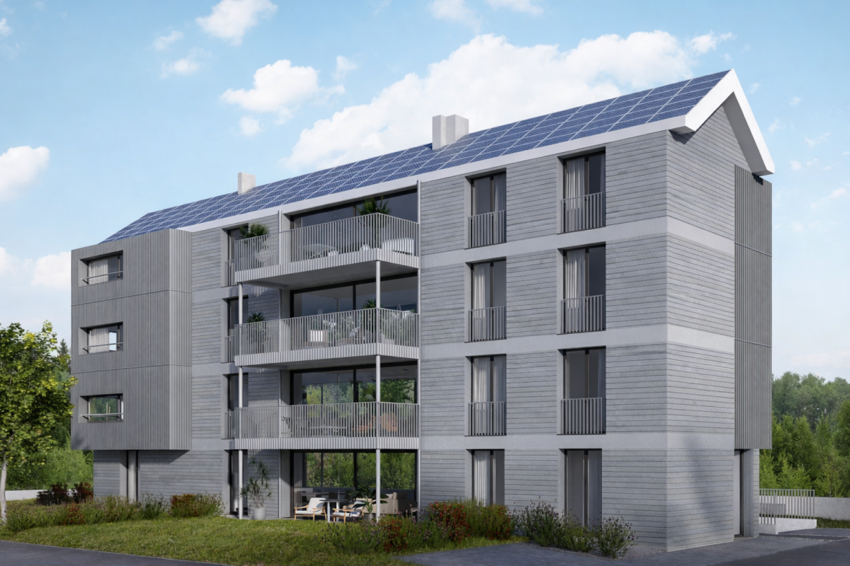 Moderne 4,5-Zimmer-Wohnung mit Balkon und atemberaubender Aussicht mitten im Herzen von Lyss