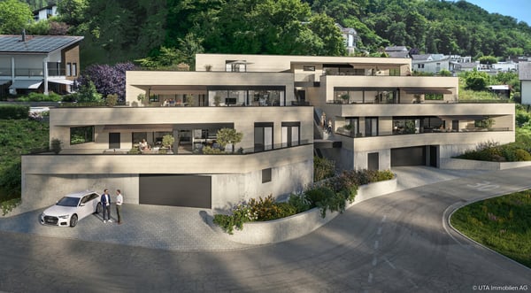 Hochwertige 3.5-Zimmer-Terrassenwohnung mit grosser Sonnenterrasse und 1