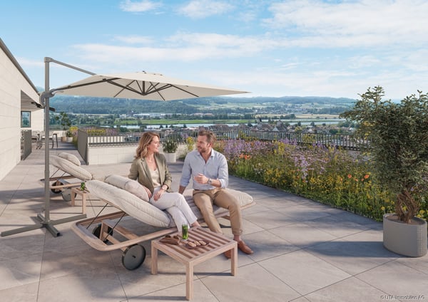 Traumhafte 3.5-Zimmer-Terrassenwohnung mit einzigartigem Ausblick 5