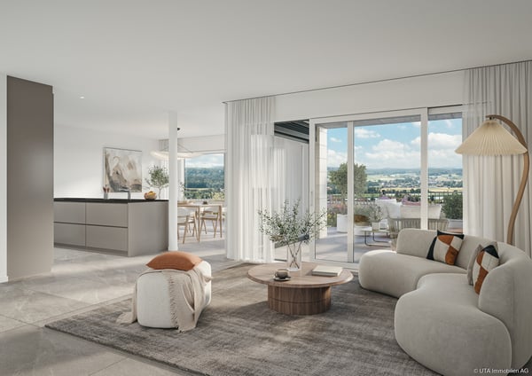 Traumhafte 3.5-Zimmer-Terrassenwohnung mit einzigartigem Ausblick 3