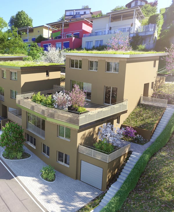 Neubau-5.5 Zi. Einfamilienhaus mit Sonnenterrasse 2