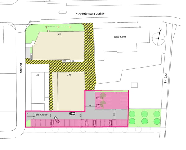 Aussenparkplätze an zentraler Lage verfügbar 4