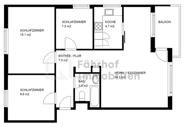Helle und gepflegte 4.5-Zimmerwohnung an zentraler Lage 11