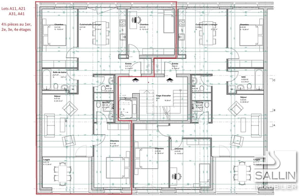 9 appartements neufs de 4½ pièces, avec parking, au centre ville 4