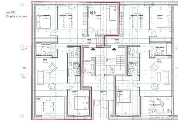9 appartements neufs de 4½ pièces, avec parking, au centre ville 3