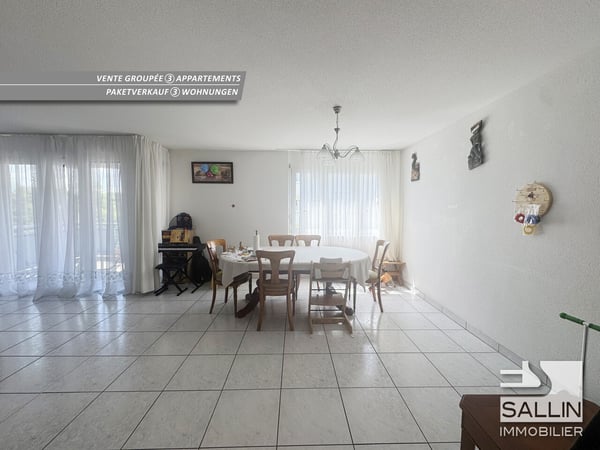 Vente de 3 appartements, 2x 5 pièces et 4 pces + 3 place de parc int. 11