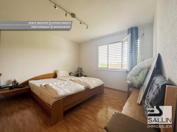 Vente de 3 appartements, 2x 5 pièces et 4 pces + 3 place de parc int. 8