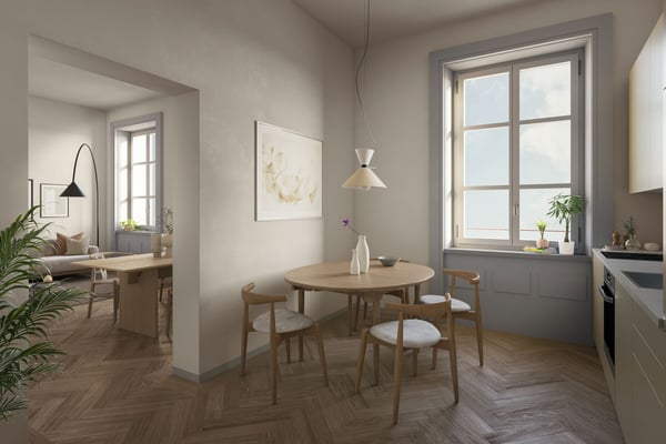 Appartamento 3.5 locali di 95,00 m2 al 2. piano in zona centrale e soleggiata (App. 6) 2