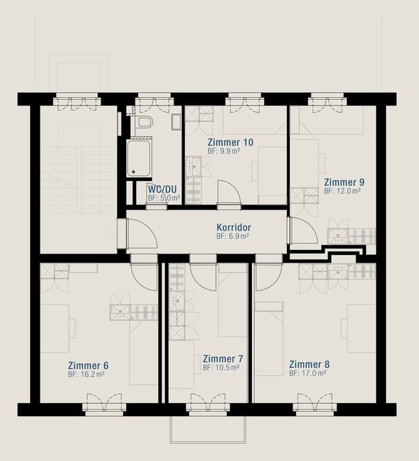 möbliertes Einzelzimmer zwischen Hegibach- und Klusplatz zu vermieten! 7