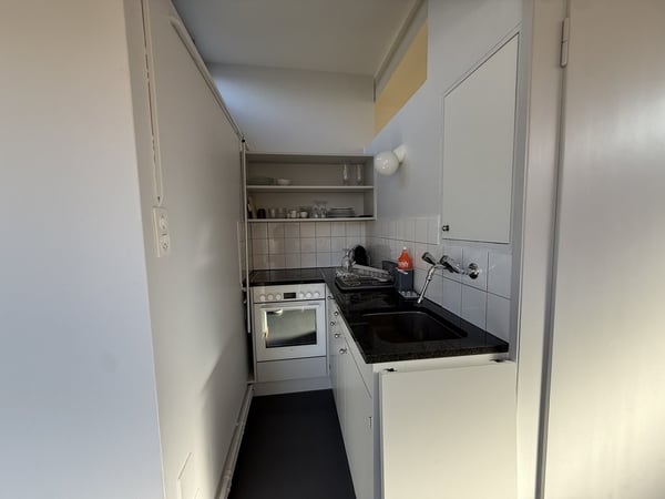 Möblierte Attikawohnung mit grosser Dachterrasse in der Bauhaus-Ikone 6