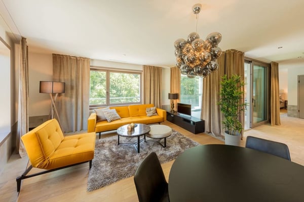 Furnished Apartment (1.5 room) with Pool, Gym, usw. 2