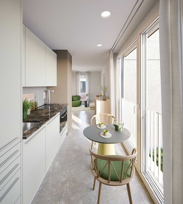 Neubau Saatlenstrasse Zürich  Ihr neues möbilierte Tiny Apartment 2