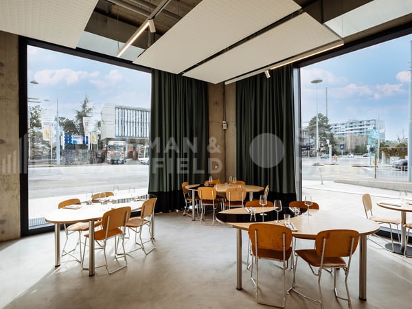 Restaurant de 336 m² avec deux terrasses et dépôt à Charmilles, Genève 3