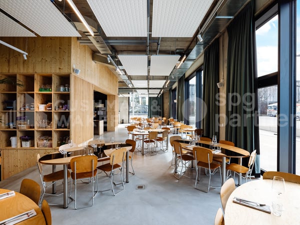 Restaurant de 336 m² avec deux terrasses et dépôt à Charmilles, Genève 2